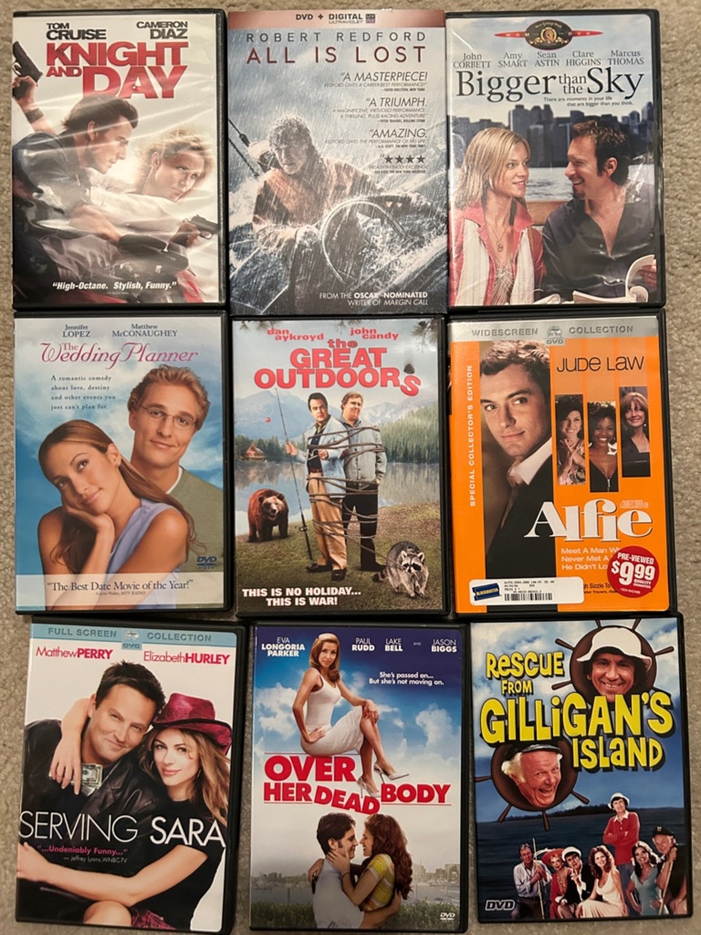 Movie Night!  Assorted DVD Movie Lot of 9